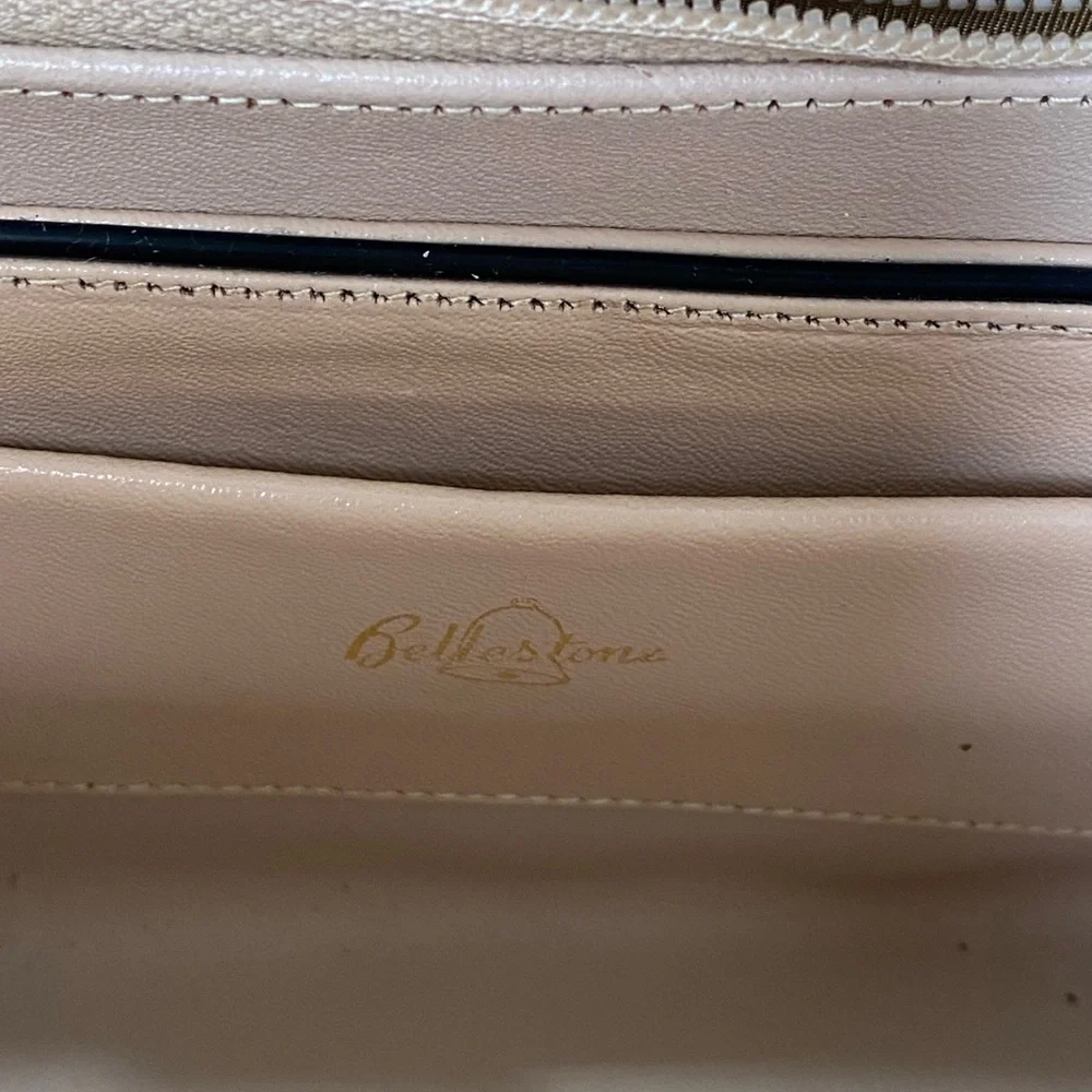 Bellestone Vintage Alligator Leather Black Handbag - Picture 8 of 16